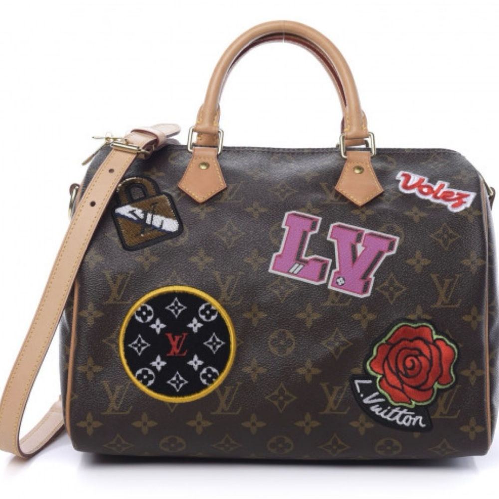 Monogram Patches Speedy Bandouliere 30
